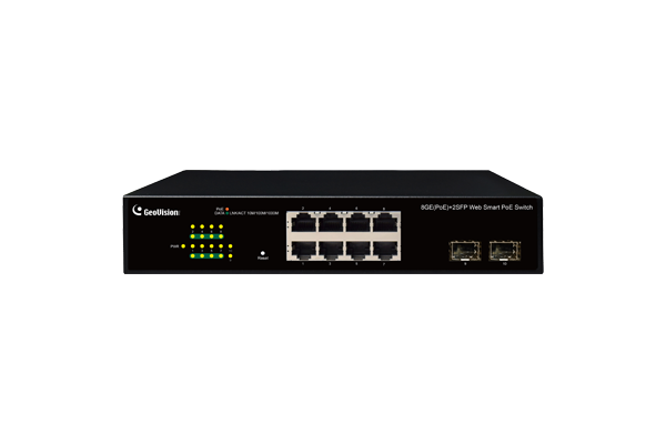 GV-APOE081C 8-Port Gigabit 802.3af/at Easy Web Smart PoE Switch