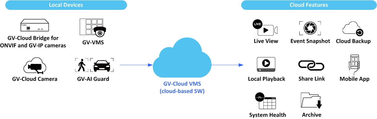 GV-Cloud VMS構成